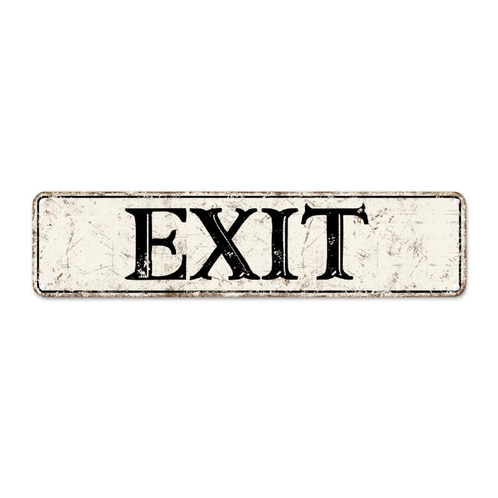 Amazon.com: Exit Vintage Metal Sign Wall Art Exit Decor